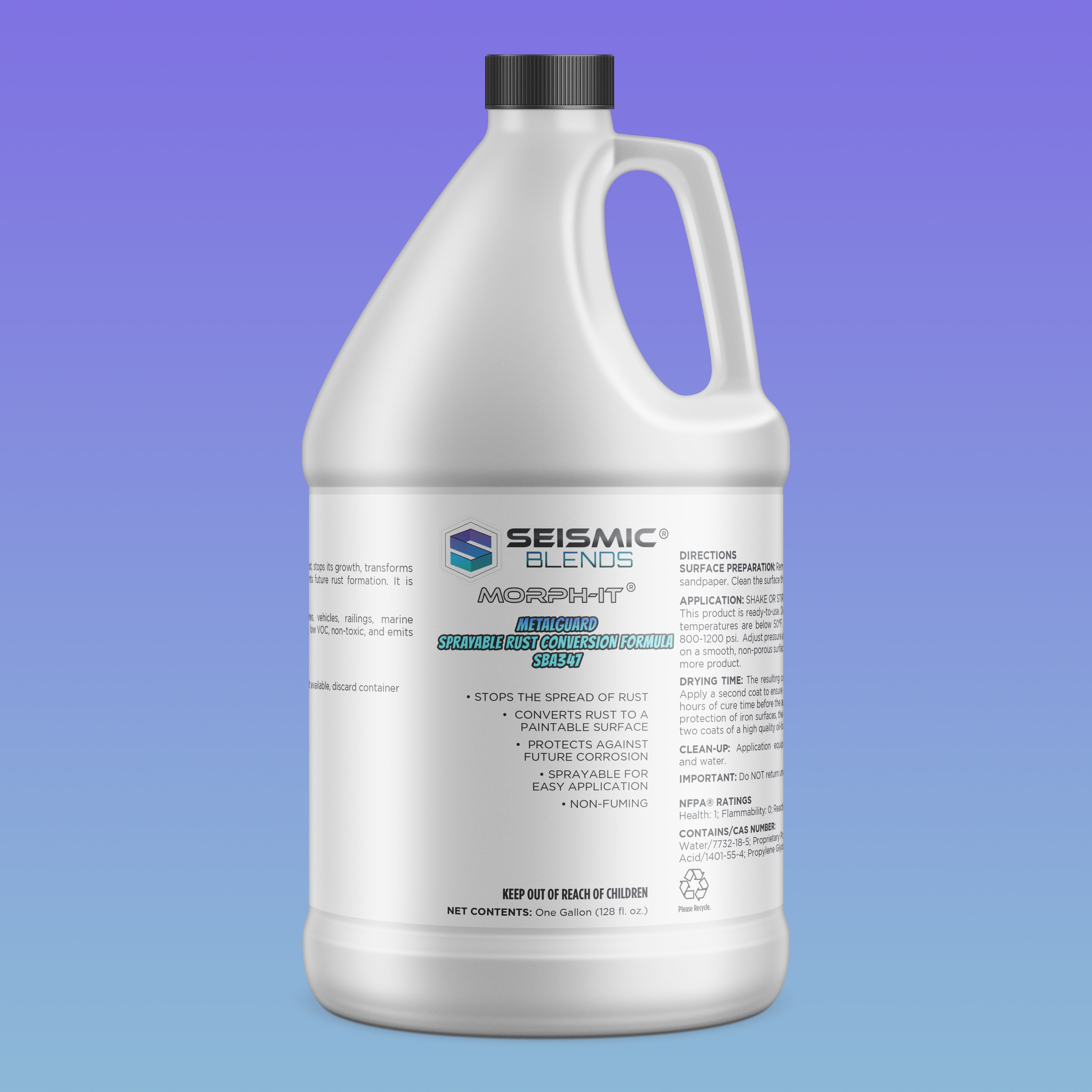 Morph It MetalGuard Sprayable Rust Conversion Formula SBA347