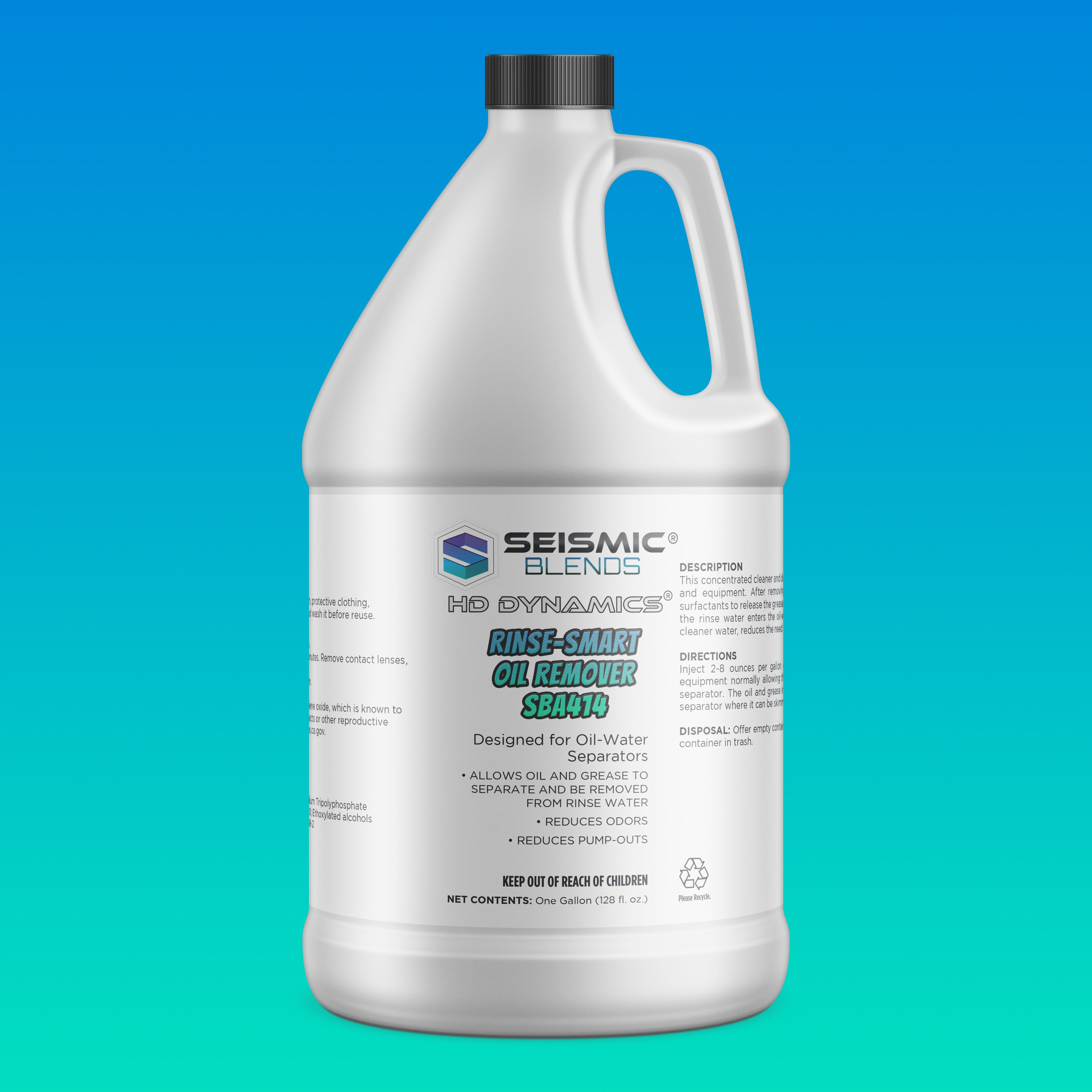 HD Dynamics Rinse-Smart Oil Remover SBA414