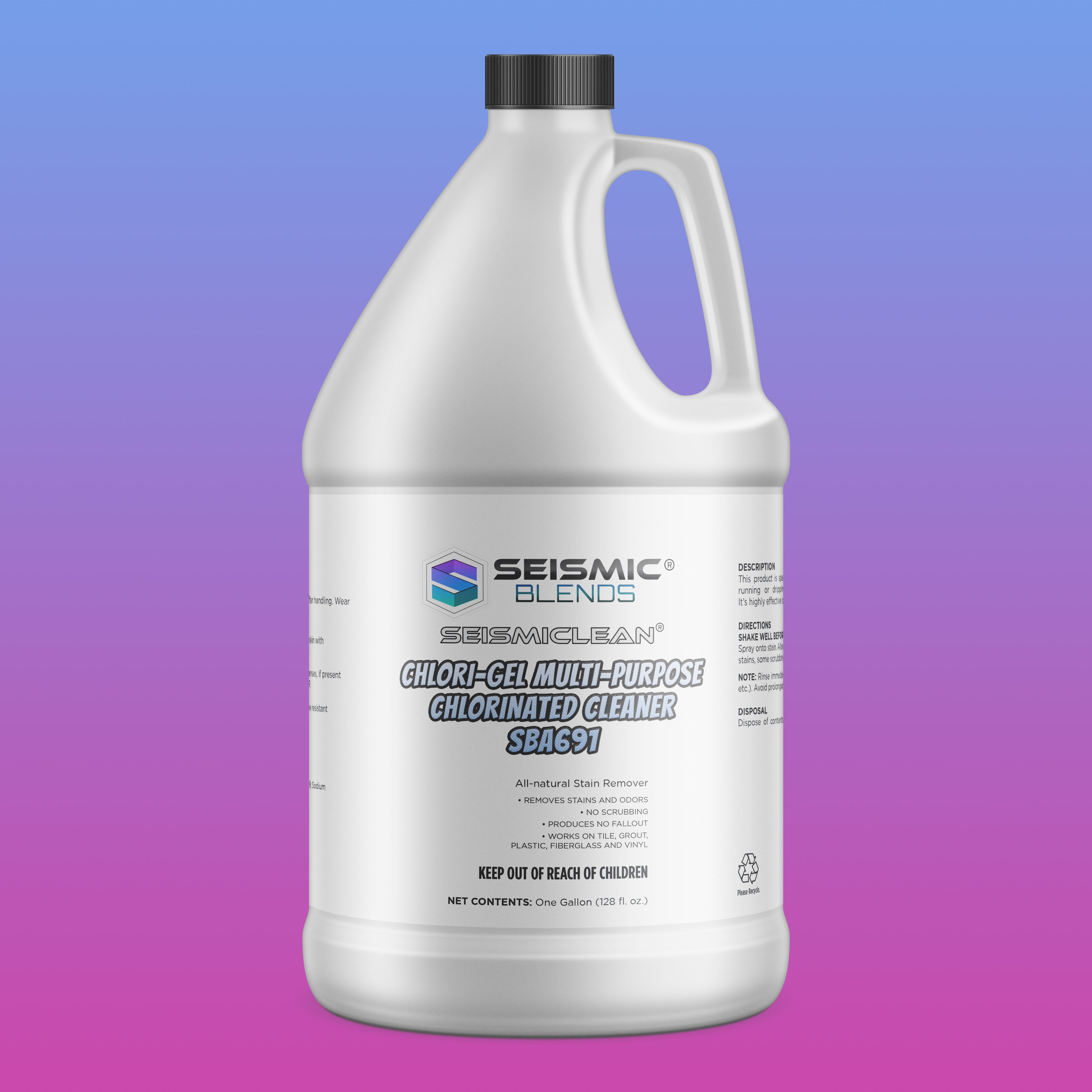 Seismiclean Chlori-Gel Multi-Purpose Chlorinated Cleaner SBA691