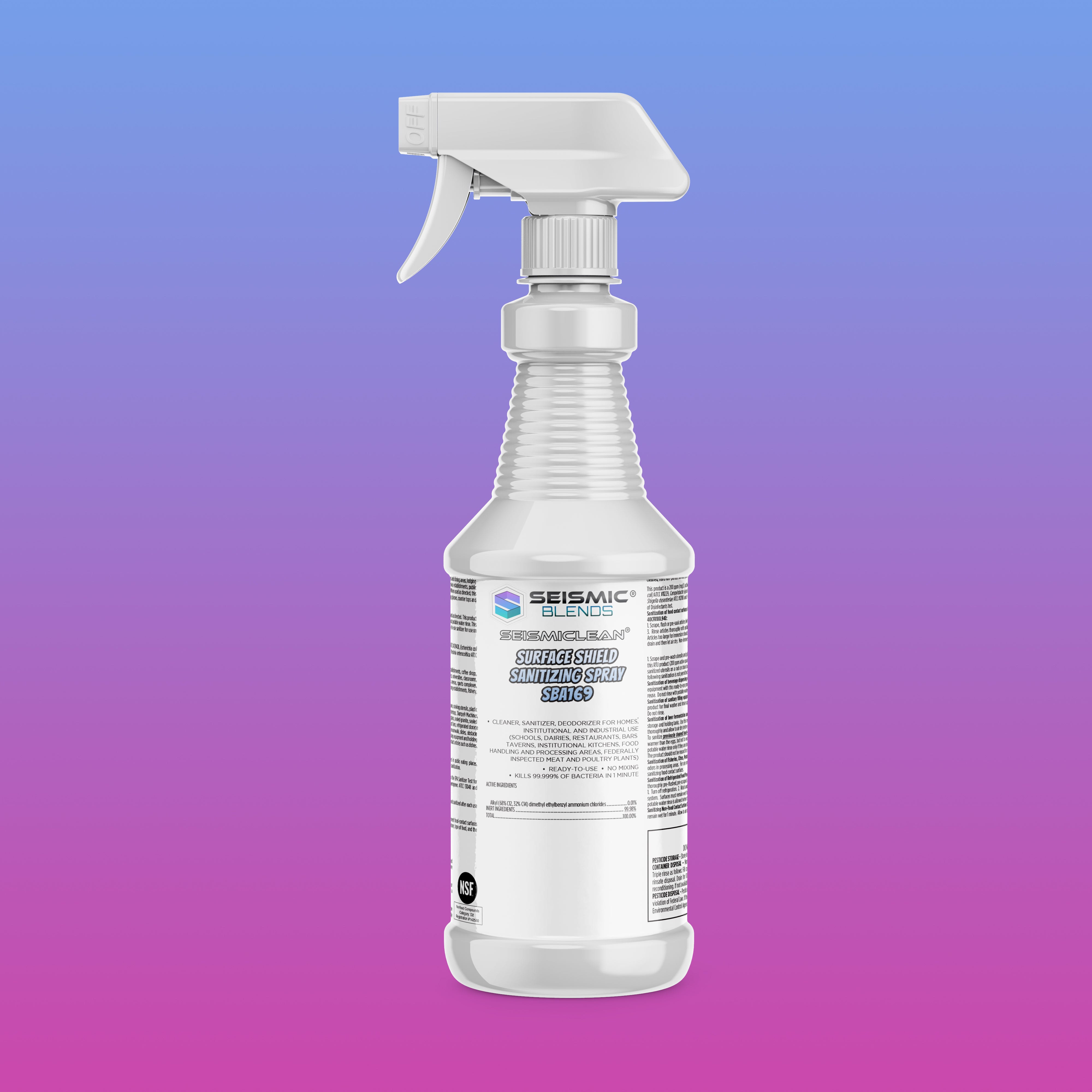 Seismiclean Surface Shield Sanitizing Spray SBA169